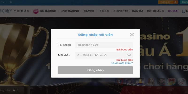 Đăng nhập Kubet77 trải nghiệm bắn cá